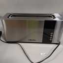Mueller UltraToast Full Stainless Steel Toaster 2 Slice, Long Extra-Wide Slots with Removable Tray, Cancel/Defrost/Reheat Functions, 6 Browning Levels with LED Display, Housewarming Gifts New Home