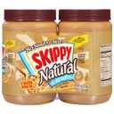 SKIPPY Natural Peanut Butter Creamy Twin Pack, 40 Ounces, Pack of 2 (EXP 07/08/27)