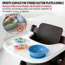 Baby High Chair Tray Compatible with Stokke Tripp Trapp (V2+ Baby Set) Replacement Feeding Tray with Built-In Cup Holder, Smooth Surface for Strong Suction, BPA-Free & Dishwasher Safe - White