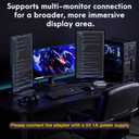 DisplayPort to HDMI Adapter 1 in 3 Out | 4K60Hz, DP Source to HDMI Splitter Extended Display port splitter for 3 monitors, MST Hub for Desktop,Laptop,NVIDIA, AMD Graphics Card - MACOS Not Support MST