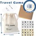 Full Alphabet Crossword Dice Game | Upgraded | 2 Sets of Word Dice - 30 Large Lettered Dice | Fun Family, Travel & On-the-Go Word Game