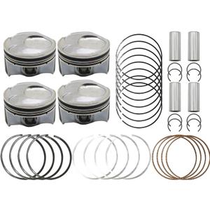 Engine Pistons and Rings Set 2.0L Compatible with Soul Tucson Forte5 L4 2014-2019 230412E200 230412E210 Oversize +0.50mm