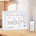 10-Inch Smart Digital Calendar for Family, Touchscreen Digital Wall Calendar with No Subscription Required, Chore Chart, Meal Planner, Custom Lists, Photo Frame, Google Calendar and iCloud Sync, Desk or Wall Mount