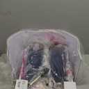 Coastal Glass Table Lamps for Living Room, 26" Table Lamps with USB A+C Ports & AC Outlet, Touch Control Bedside Nightstand Lamp with Crystal Night Light for End Table Office Desk Blue(Bulbs Included)