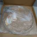 24 Inch Ceiling Drapes Hanging Kit, Stainless Steel, for 6 Panels