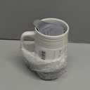 Ello Jane 18oz Ceramic Travel Mug with Handle, Splash-Resistant Slider Lid and Built-in Coaster, Perfect for Coffee and Tea, BPA Free, Dishwasher Safe, Holiday Gift Her Him, Gray