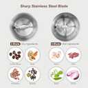 Secura Electric Coffee Grinder and Spice Grinder with 2 Stainless Steel Blades Removable Bowls (2 removable bowl)