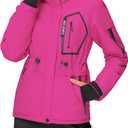 IUGA Waterproof Ski Jacket Women Warm Outdoor Winter Jackets Windproof Snowboard Winter Coats for Mountain Hiking (Small, Red)