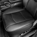 Car Seat Bottom Cover, Premium PU Leather Seat Protection Without Backrest, Front Bottom Seat Cushion Covers for Most Vehicles, Universal Interior Decor Car Accessories
