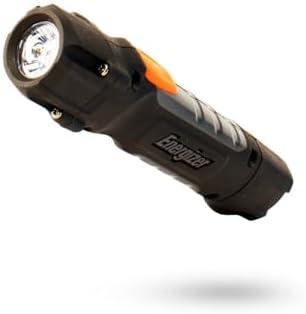 Energizer HC-300 LED Flashlight, IPX4 Water Resistant, Maximum Durability, Smart Dimming LED, High-Performance Task Light, Batteries Included, Black/Gray