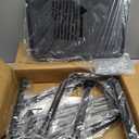 Leekpai Step Stool with Handle for AdultsSeniors Heavy Duty Holds 350 lbs.Stepping Stool for Elderly Adults, Attractive Black for Kitchen (17x12x4 Inch (Pack of 1))