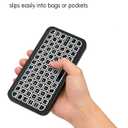 iPazzPort Mini Bluetooth Wireless Keyboard with 8-Color Backlight, Compact Couch Small Keyboard, Rechargeable, for Laptop, Tablet, Smartphone, Travel & Home