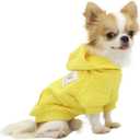 LOPHIPETS Dog Cotton Hoodies Sweatshirts for Small Dogs Chihuahua Puppy Clothes Cold Weather Coat-Yellow/S