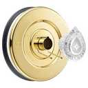 Enhon Tub and Shower Trim Kit, Shower Trim Compatible with Moen Chateau T470 Single Handle Tub/Shower Standard Valve, Escutcheon Screws Tube and Handle (1 Pack, Gold)