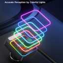 Nulaxy 54W Bluetooth 5.3 Car Adapter Charger 4-Port Fast Charging [PD36W & QC3.0 18W], Wireless Radio FM Transmitter with Deep Bass Player, 5 Colors LED Backlit, Hands-Free Calling, Support USB Drive