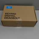 Veise Fingerprint Door Lock with 2 Lever Handles - Keyless Entry Door Lock, Electronic Keypad Deadbolt, Digital Smart Code & Front Handle Sets, Auto-Locking, Easy Installation, Matte Black