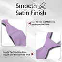 Fineknot Black Ties for Men, Formal Neckties for Men, Solid Color Mens Ties for Business, Wedding, Party, Mens Neck Tie (Lavender)