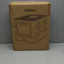 AiQInu Stainless Steel Cat Litter Box with Lid and Scoop - Up to 20 Lbs, Foldable Large Enclosed Metal Litter Box with High Sided Enclosure for Big Cats - Anti-Leakage No Smell, Easy Cleaning