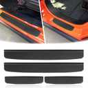Front & Rear Door Sill Guards Compatible with 2018-2024 Jeep Wrangler JL JLU & 2020-2024 Jeep Gladiator JT, All Terrain Threshold Entry Guard Kit, ABS, 4pcs, Black