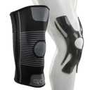 Kinesiology Knee Compression Sleeves - Professional Knee Support Braces for Men and Women for Joint Pain Relief, Swelling, ACL, MCL, FSA and HSA Approved (Black, XX-Large)