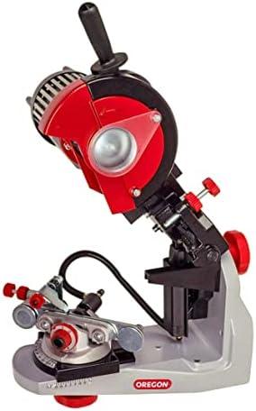 Oregon Professional 120-Volt Bench Grinder with Hydraulic Clamping, Universal Saw Chain Sharpener, for All Chainsaw Chains (620-120), Large