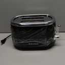 MUELLER HOME Retro Toaster 2 Slice, 7 Browning Levels, 3 Functions (Reheat, Defrost, Cancel), Stainless Steel Features, Removable Crumb Tray, Under Base Cord Storage, Black