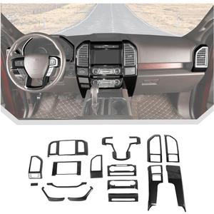 JeCar 16PCS Full Set Carbon Fiber Interior Trim Kit for 2015-2020 Ford F150