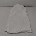 River Dream Stall Size Fabric Shower Curtain No Hooks or Liner Needed - Soft Shower Stall Curtain 54" x 78" Hotel Grade, Waterproof & Machine Washable, White, 54x80