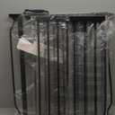 WAOWAO Baby Gate 62.19-66.92" Extra Wide Pressure Mounted Walk Through Swing Auto Close Safety Black Metal Toddler Kids Child Dog Pet Puppy for Stairs, Doorways, Kitchen