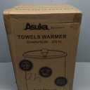 Asuka Towel Warmer for Bathroom, Large Towel Warmer Bucket, Easy One-Button Control, Auto Shut-Off, 21L Capacity Fits Up for Two 40"X70" Oversized Towels, PJs Bathrobe, CL1 (Wood), 191313