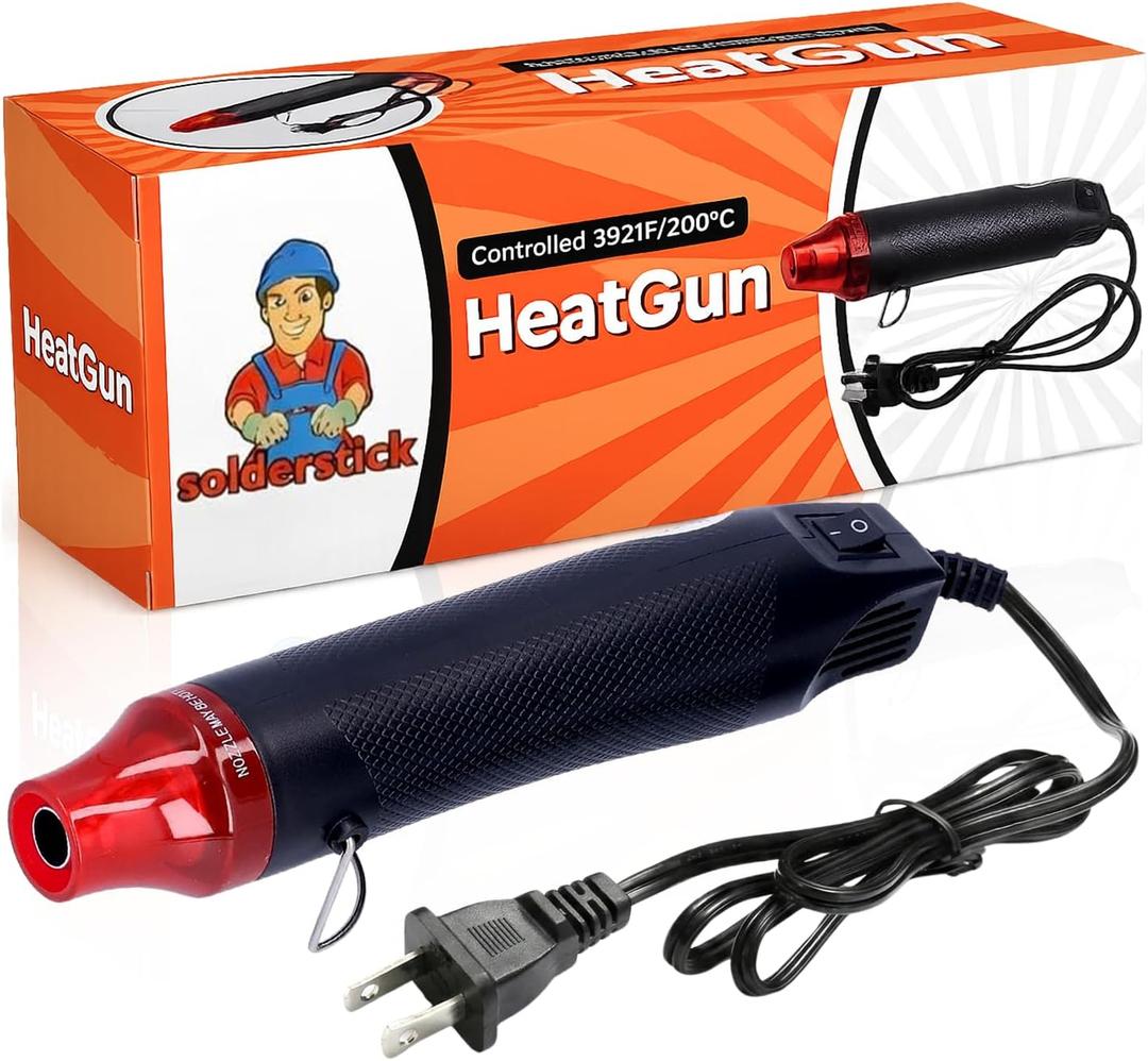 Heat Gun for Soldering with Adjustable Temperature Control Lightweight Ergonomic SolderStick Heat Tool, IP67 Waterproof, Fast Heating for Heat Shrink Tubing, Electrical Repairs & DIY Use
