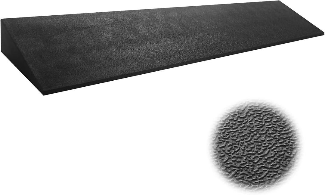 2 Rise Threshold Ramp, Non-Slip, Cuttable, Weatherproof Doorway Ramp, 9,000lbs Capacity Driveway Ramp for Trucks, Warehouse, Scooter, Patio, Shed- 2Rise (39.45.9)