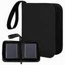 KMOPUYV 1 Pocket Toploader Binder 40 Pockets One Pocket Mini Trading Card Album,Diamond Leather Small Card Binder for 3x4 Rigid Top Loaders,Portable TCG Photocard Holder