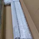 Muzata 64 Sq Ft Drop Ceiling Grid System White Complete Set Galvanized Steel Grid Kit Easy Installation for Basement Living Room Kitchen Bathroom Ceiling, TS04