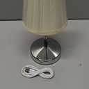 3000 mah Battery lamp,5W LED Small Touch Lamps,3 Color Temperature Dimmable Rechargeable Lamp,Cordless Lamp for Kitchen,Mini Lamps for Small Spaces (Chrome) (Chrome-9.8 inch-1pack)