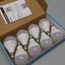 hansang E12 LED Ceiling Fan Light Bulbs 60 watt Equivalent, E12 Candelabra Base led Bulbs Warm White 2700K,A15 Small Base LED Light Bulbs for Ceiling Fan,600LM,Non-Dimmable, 8 Pack