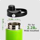 2 x Chug Lid for Hydroflask 12 16 18 20 32 40 64 oz, Spout Lids Replacement for Hydro Flask Wide Mouth Water Bottle, Compatible with Iron Flask,Thermoflask,Takeya,Simple Modern BPA-Free&Leak-Proof