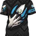 BJU Guatemala Flag T-Shirt Flag Badge Novelty Tee Printed Crewneck Short Sleeve Casual Top Unisex (S)