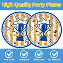 40pcs Soccer Star Themed Party Decorations Football Theme Plates and Napkins for Kid Boy Soccer Party Decoration.Suitable for 20 Guests.