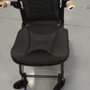 (18" Wide Seat) Lightweight Ergonomic Transport Wheelchair for Seniors and Adults, Portable Foldable Transit Travel Wheelchairs All Terrain