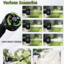 Portable Pressure Washer Cordless 2 Batteries - 1200PSI Brushless Battery Powered Power Washer with 6-in-1 Nozzle, Foam Cannon, 3 Power Level, Hand Held Pressure Washer for Cars Patio Driveway (Green)