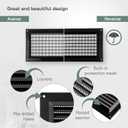 Vent Systems 3" x 10" Inch (Opening Dimensions) Black Plastic Air Vent Cover - 5 Pack - Rectangular Return Grill with Mesh Screen - HVAC Ventilation Grill for Home Improvement - Indoor, Outdoor Use