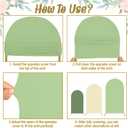 OurWarm Arch Cover Set of 3, 4FT 5FT 6FT Round Arch Backdrop Covers, Spandex Arch Stretchy Backdrop Cover Fabric for Birthday Party Baby Shower Wedding Arch Stand Decorations (Green Series)