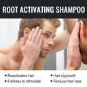 500 ml Root Activator Shampoo, Hair Growth Root Activator Shampoo, For Anti-Hair Loss, Natural Formula for Men and Women