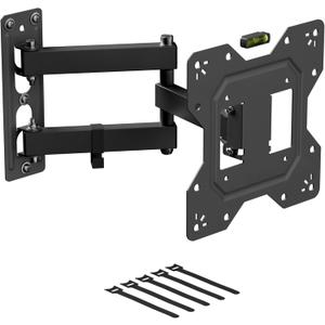 D-Line Full Motion TV Wall Mount Bracket for 23-50 Inch TVs, Tilt, Turn and Extend, VESA 100x100mm - 200x200mm, Holds up to 66lbs