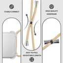 for iPhone 17 Pro Strap Case Adjustable Shoulder Neck Lanyard Crossbody Cover Women Girls Clear Soft Slim Transparent Protective Phone Mobile Case for iPhone 17 Pro - Beige