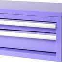 Mini Steel Tool Box with Drawers - Small Tool Chest for Small Item Storage Organizer - Portable Metal Toolbox Organizer with Tool Drawer (mini purple)