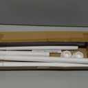 White Shower Curtain Rod 32-80 inch, Adjustable shower rods for bathroom, Stainless Steel, Never Rust, No Drill