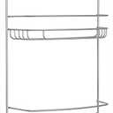 2 Pack Zenna Home 2 Tier Over The Shower Caddy Silver 2pcs
