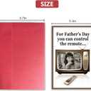 8 x Funny Father's Day Card for Dad, Dad Joke Father's Day Card, Humorous Remote Control Joke Card for Father from Son Daughter Kids, (card mix)
